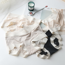 Good wear mask pants show Hip cold feeling ice silk underwear girl breathable naked feeling no Trace High bullet waist antibacterial Lady Summer Lady