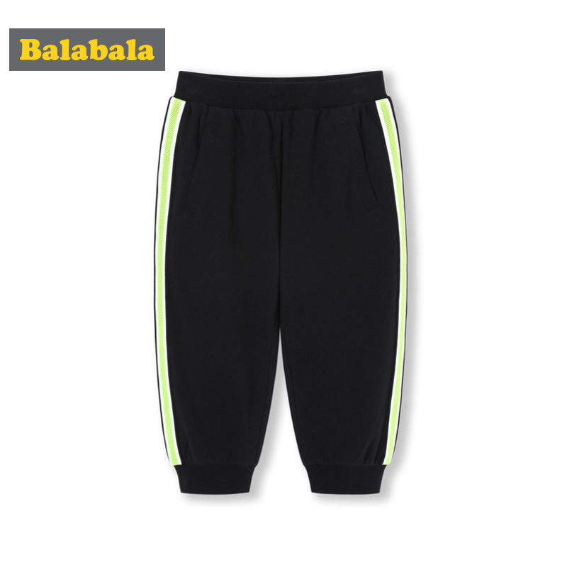 Bala bala quần bara boy childrens bảy điểm quần mùa hè mặc 2019 xà cạp mới mens trẻ em trung bình và lớn quần âu bông.