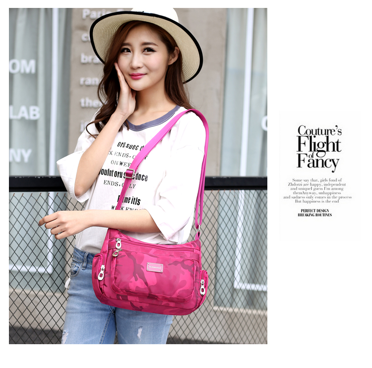 Túi vải nữ vai messenger túi trung niên mẹ chéo túi xách tay không thấm nước nylon buồm Oxford túi vải Oxford - Túi xách nữ túi xách nữ Gucci