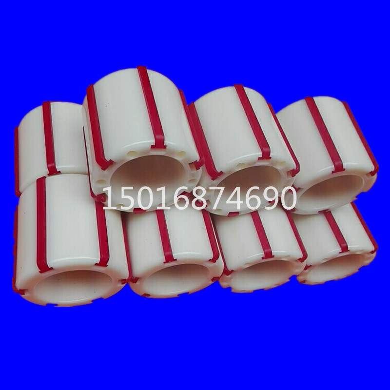 Adhesive tape splitting machine plastic shaft sleeve 6 groove tension sleeve plastic sleeve 6 strips of three inch bush nylon sleeve rising force strip