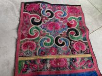 Ethnic minority handmade embroidery Miao ethnic handmade old embroidered piece of dragon vein patch cloth embroidered thread embroidery