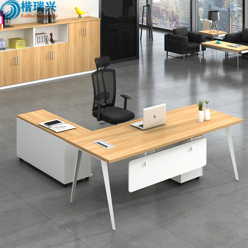 Office Owner Desk Chair Composition Manager Table Minimalist Hyundai President Desk Single Large Class Bench Steel Feet
