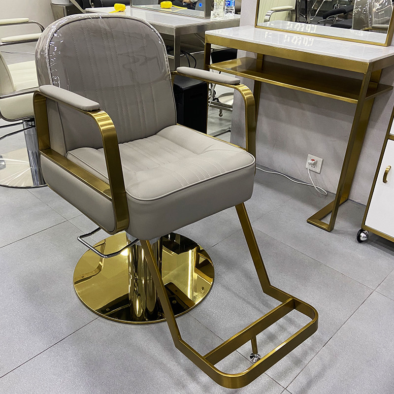 Vintage hair chair Hair salon special stool can lift the hair cutting chair high-grade simple European hair salon shop net red fashion