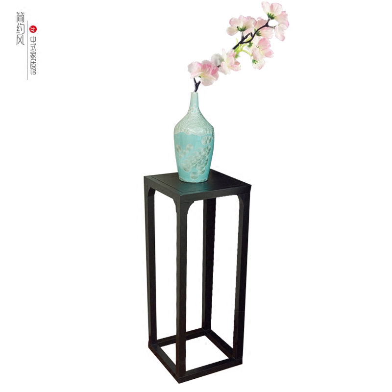 Modern Chinese flower shelf Flower Several hotel clubhouse solid wood flower shelf New Chinese living room sofa Flower Several furniture Customized