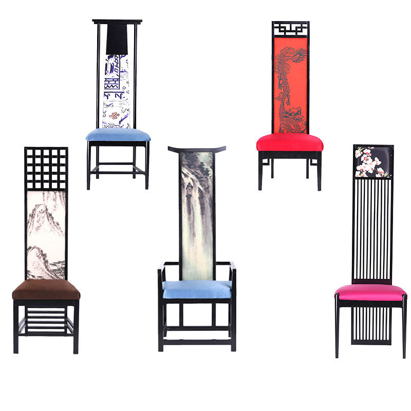 New Chinese Solid Wood Chairs Clubhouse Hall Door Hall Image High Back Chair Modern Simplicity Decorate Official Hat Chair Innate