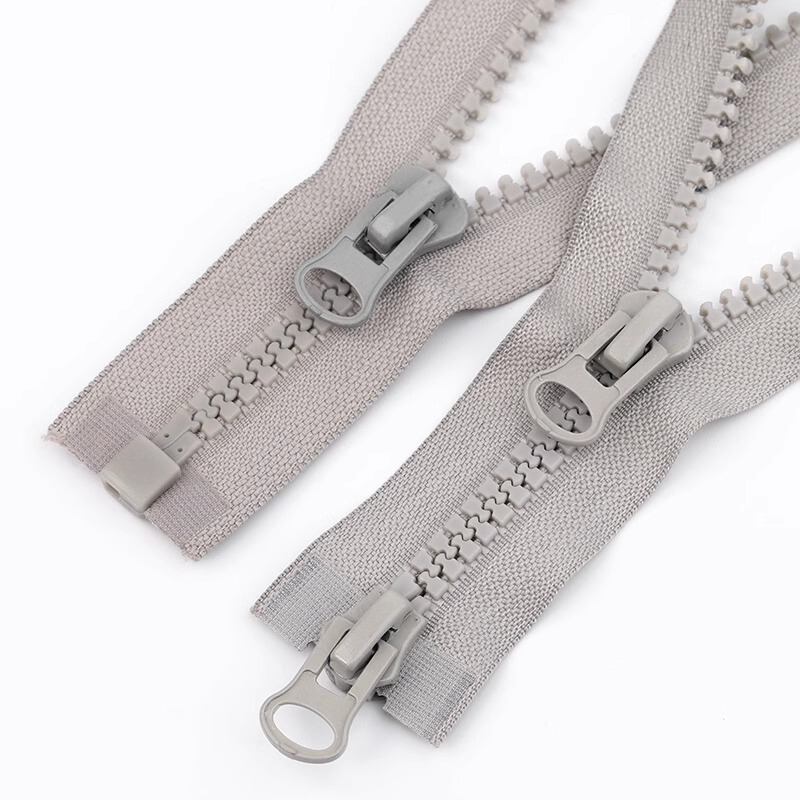 No. 8 Gray Double-Ended Zipper Long Clothing Engineering Tent Room Large Double-Open down Jacket Long Resin Zipper No. 8 Gray Double-Ended Zipper Long Clothing Engineering Tent Room Large Double-Open down Jacket Long Resin Zipper