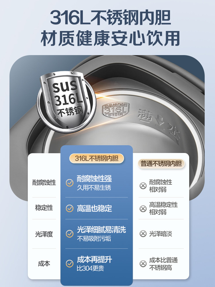 Supor Constant Temperature Electric Kettle for Home Use, Smart Kettle with Integrated Heating and Insulation, 25 New Model Water Dispenser