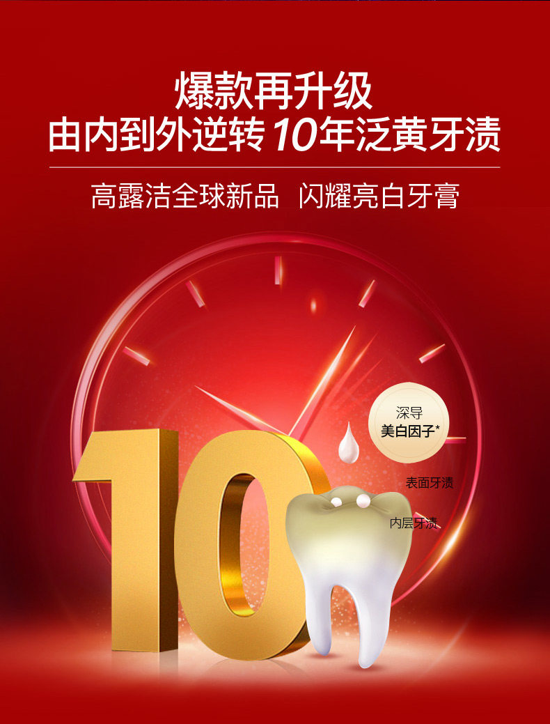 高露洁 光感白闪耀 renewal 2支装 图2