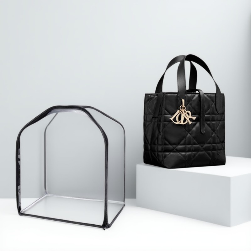 Suitable for Dior Toujours Vertical Bucket Bag, Bag Dust Cover, Protective Cover, Moisture-Proof Transparent Storage Bag