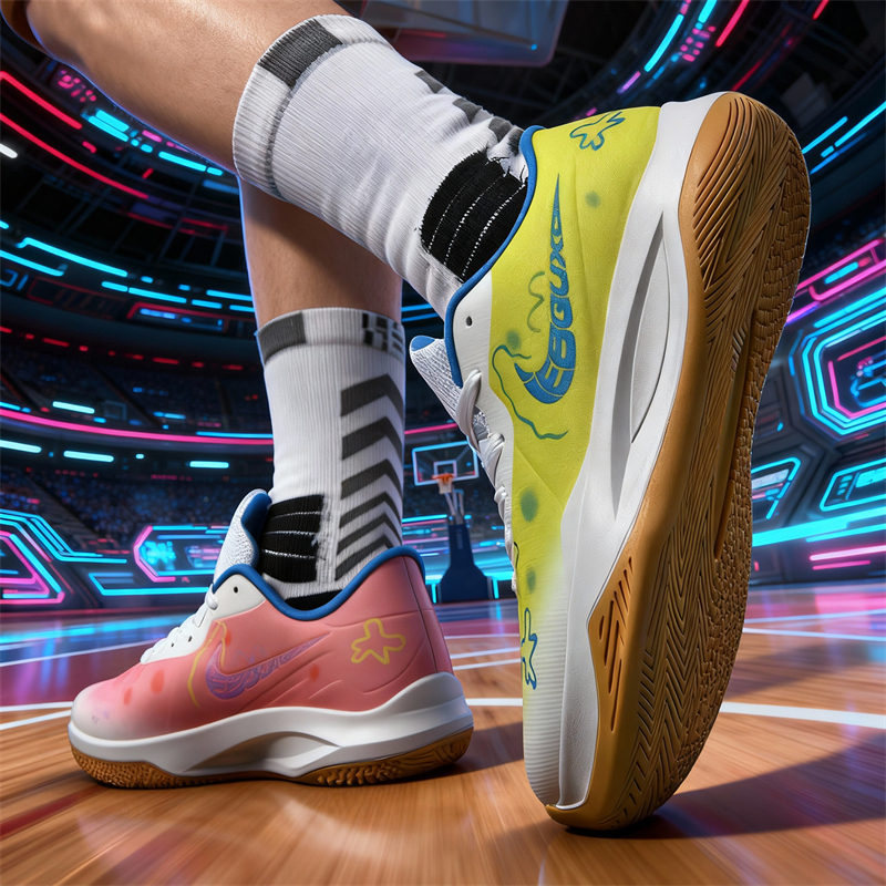 Precision 6 Basketball Shoes for Men, Low-Top, Wear-Resistant, Non-Slip, Shock-Absorbing Sports Shoes for Students and Children, Summer Breathable Design