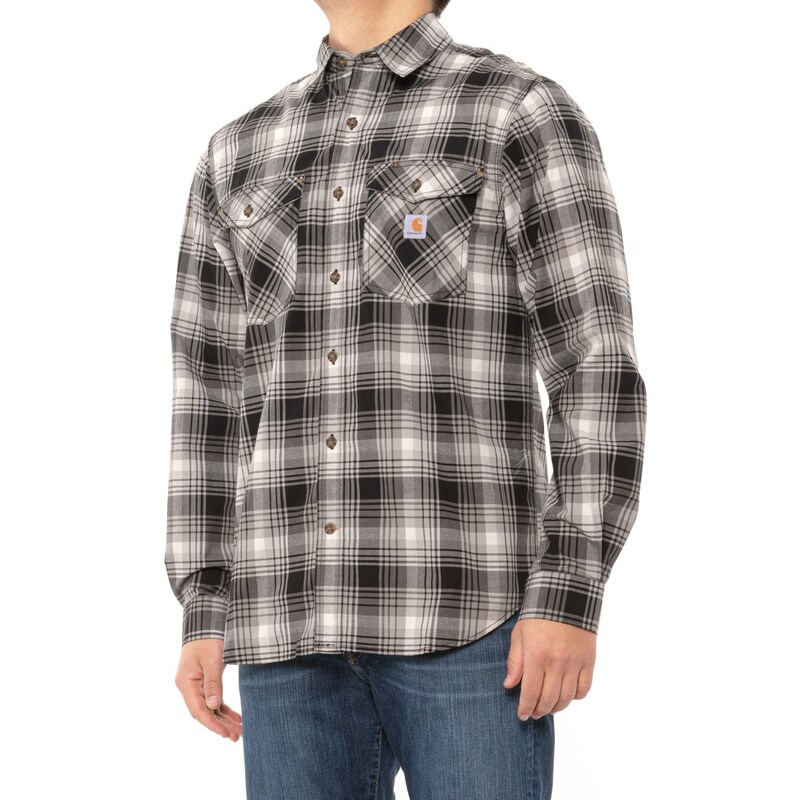 Carhartt Rugged Flex ®   Plaid Shirt Thin Long-Sleeved Plaid Shirt 104915