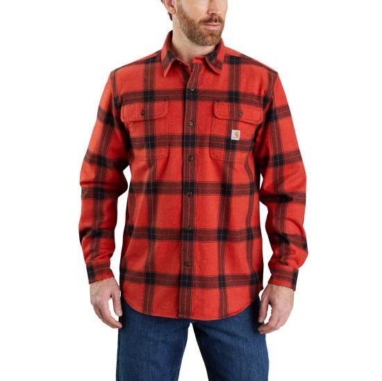 Carhartt Loose Fit Heavyweight Flannel Long-Sleeved Thick Flannel Shirt 105439