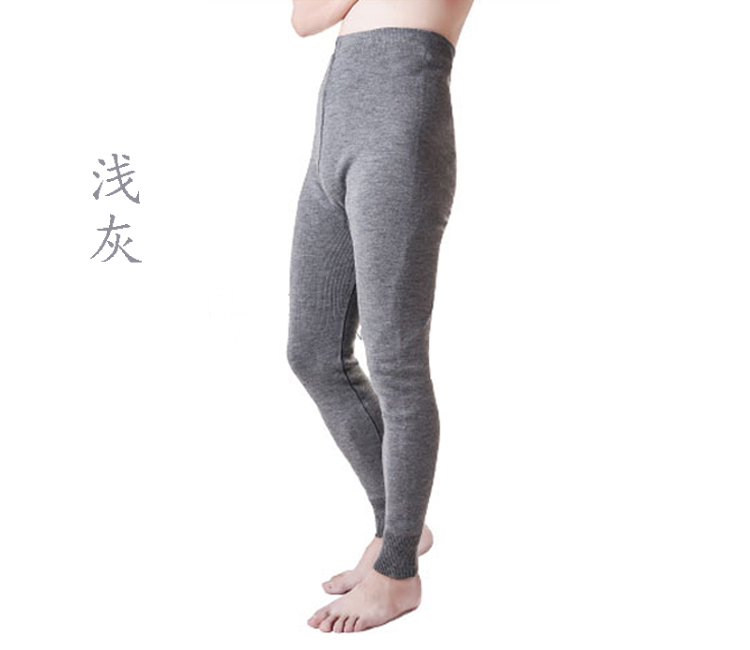 Mặc quần len nam, quần dệt kim, phần mỏng, quần ấm, co giãn, eo cao, quần legging, quần cashmere, mùa đông bán quần tất thu đông nam nữ