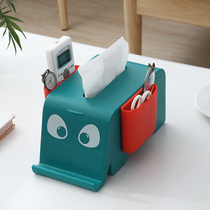 Paper Towel Box Draw Paper Box Home Living Room Dining Room Restaurant Tea Table Multifunction Elephant Creative Cute Remote Control Containing box