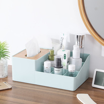 Versatile plastic with cover suction paper box Home living room Restaurant containing box minimalist waterproof layered desktop object box