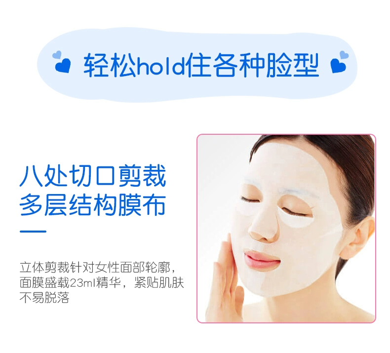 Mặt nạ dưỡng ẩm Mandom Mandan 10 miếng hyaluronic acid giữ ẩm khóa nước giữ ẩm cho nam và nữ mịn màng - Mặt nạ