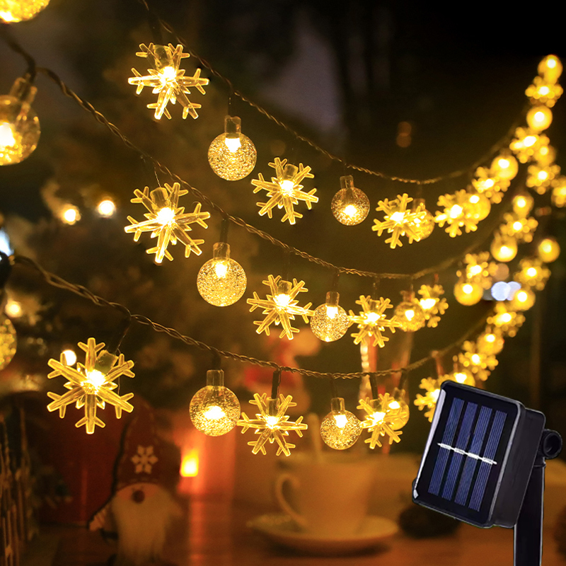 Solar Atmosphere String Lights, Colorful Lights for Camping, Outdoor String Lights for Decoration, Balcony Garden Waterproof Courtyard Arrangement Flashing Lights