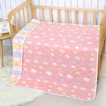 Six layers of pure cotton gauze Childrens quilt four seasons with newborn baby towel Bath towel absorbent baby blanket Baby supplies