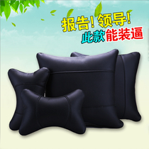 Car waist cushion and back pillow cushion with head pillow cover for pillow cover for all seasons of general comfort neck pillow