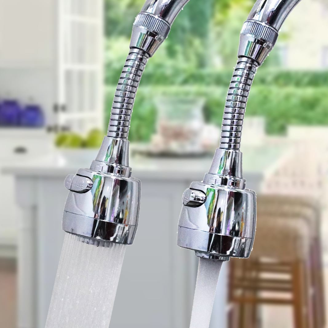 Kitchen and bathroom anti-splash faucet extension nozzle tap water filter bubbler shower water saver household extender