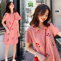 Pregnant women Net red T-shirt summer dress dress spring and autumn summer fashion set 2021 top spring and autumn