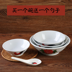 Ceramic Rooster Bowl, Nostalgic Classic Old-Fashioned Rooster Bowl, Rooster Bucket Bowl, Tvb Zhou Xingchi Movie Prop Bowl