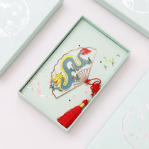 Chinese Dragon classical Chinese style hollow metal brass gold-plated creative foreign affairs teacher student hipster gift