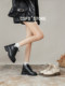 Full leather Martin boots for women 2024 new autumn and winter ankle boots for women's boots thick sole British style white short boots