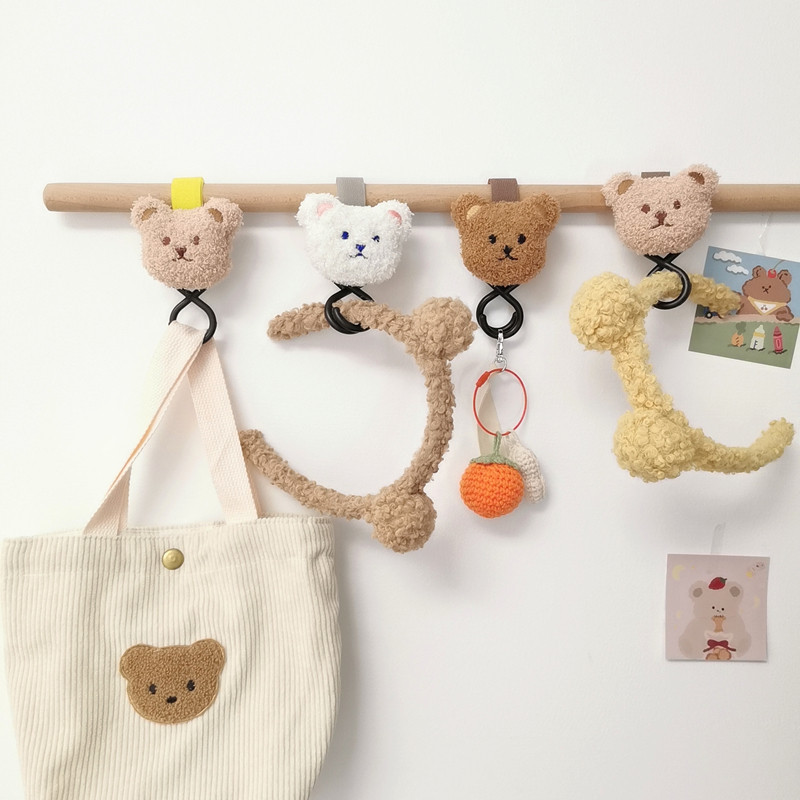 Крючок для тележки на липучке Bear (1).jpg