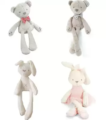 British asymmetric rabbit doll plush toy ballet Rabbit Baby comfort sleeping doll clip doll machine