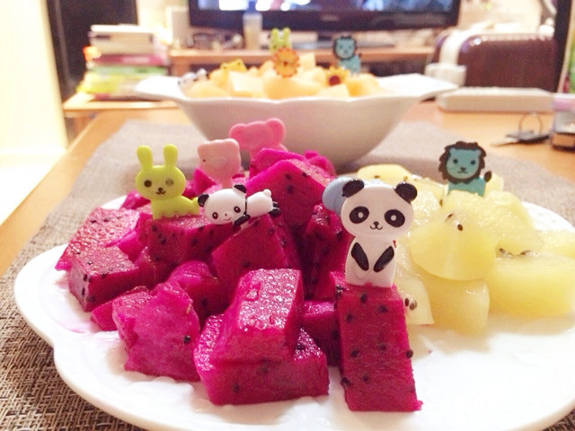 Beauty Girl Soft-girl Special Cute Animal Children Fruit Fork Mini Lunch Sign Fruit Toothpicks