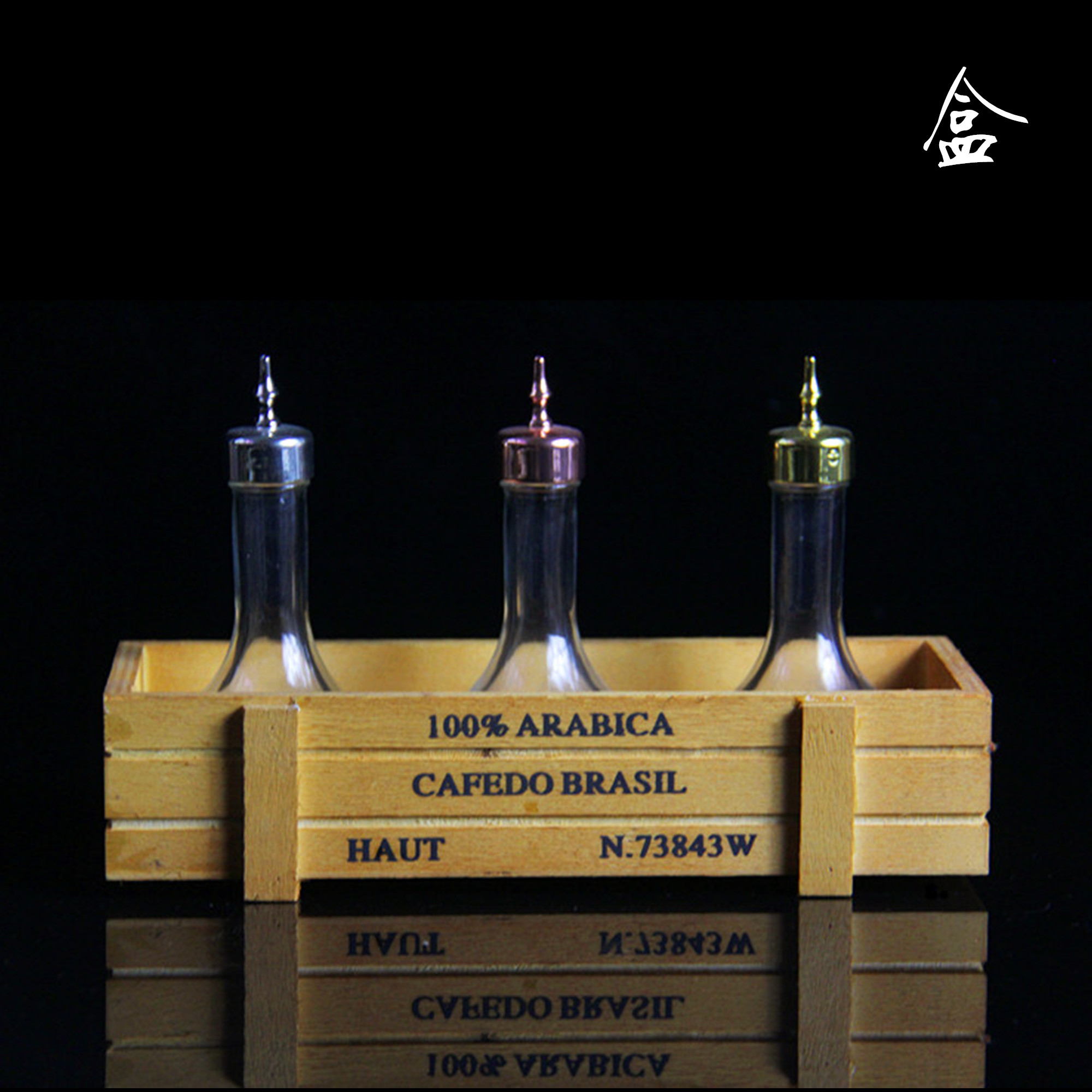 Imperial Wine Bar Retro Wood Bitter Fine Box Bar Counter Small Objects Containing Ornament Vanilla Box Coffee Box