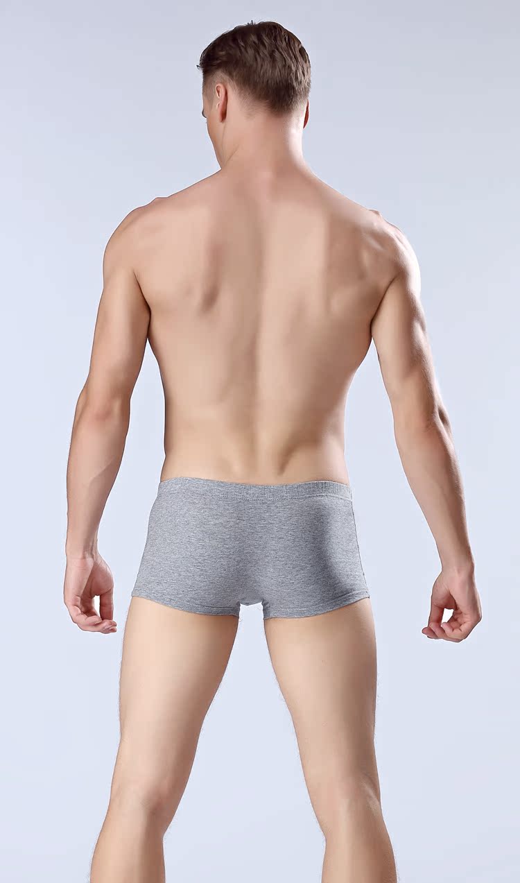 4 hộp quà tặng quần lót nam boyshort cotton trung niên cha phiên bản Hàn Quốc của quần eo khô quần thủy triều quần sip