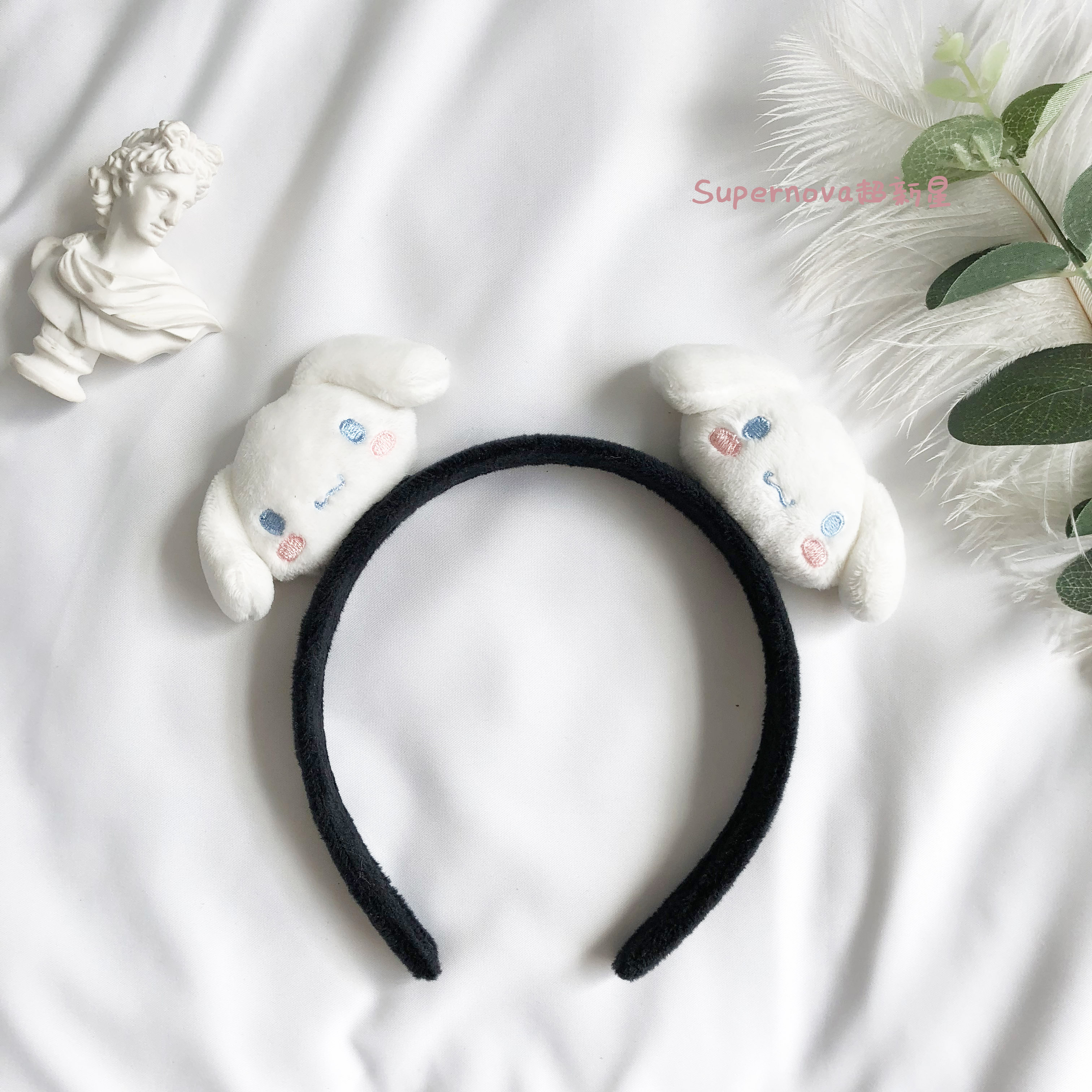 Mềm mại dễ thương cô gái hoạt hình dễ thương sang trọng kitty tiêu đề KT mèo nhỏ chó trắng Merlot búp bê kẹp tóc chó phụ kiện tóc nữ trâm cài tóc đơn giản