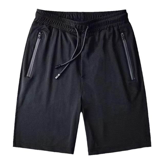 Summer ice ice silk sports thin large size loose casual mesh running shorts shorts air-condition pants men's quick-drying three-quarter pants