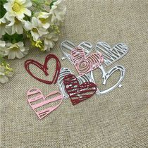 4pcs set heart flowers Metal Cutting Dies Stencils For DIY S