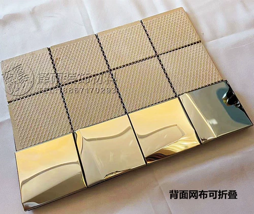 Металлическая трехмерная самоклеющаяся мозаика из нержавеющей стали на стену, в 3d формате