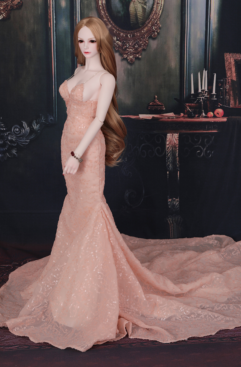 BJD SD doll baby clothes 3 points suit skirt Evening dress Sequin dress