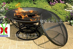 Iron Art Stove Barbecue Grill Winter Fire Basin Rack Warmer Grill Fire Basin outdoor charcoal stove Shelf Wedding Celebration