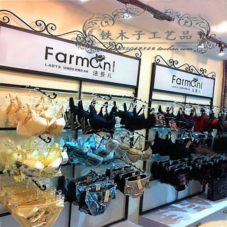 Iron Art Lingerie Shelves Wall Hanging Underwear Briefs Bra shelves bra Racks Underwear shop Exhibition Cabinet containers
