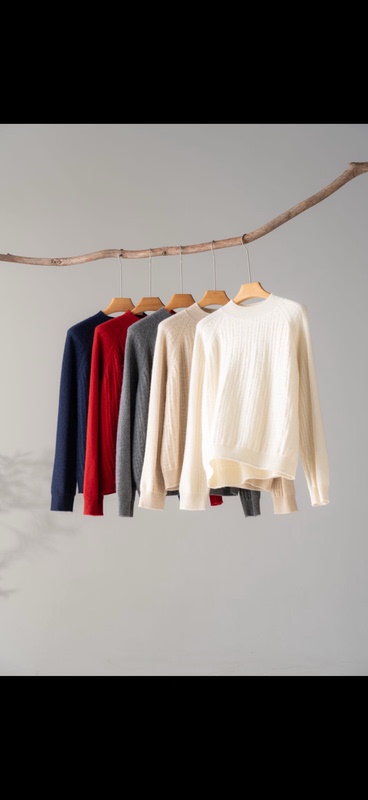 "Rising to New Heights" 258001-Heavyweight Thick Pure Cashmere Sweater "Rising to New Heights" 258001-Heavyweight Thick Pure Cashmere Sweater
