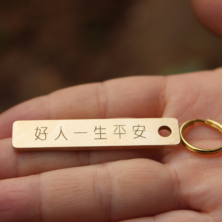 Brass centimeter ruler thickened pure copper ruler scale student ruler outdoor retro copper ruler gift