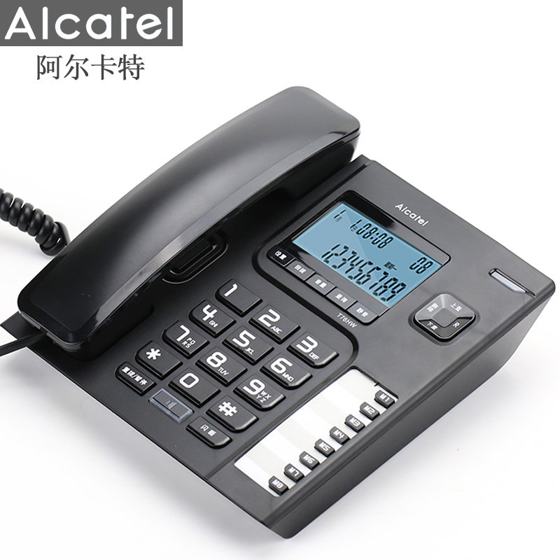 Alcatel AlcatelT76 to electric display office home fixed telephone landline with rope phone