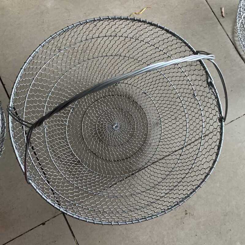 Fruit Basket, Kitchen Storage Basket, Vegetable Washing and Draining Basket, Miscellaneous Storage, Iron Art Wire Mesh, Fishing Net, Draining