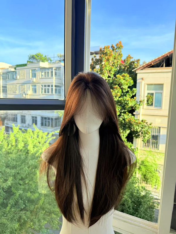 Foggy Series [Berlin Girl] Upgraded Enlarged and Widened Needle-Like Scalp Layered Wig Full Head Cover