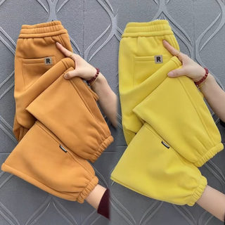 小个子休闲卫裤女春季新款高腰显瘦束脚哈伦裤百搭显瘦小脚运动裤