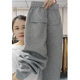 Women's new winter style velvet thickened straight sweatpants