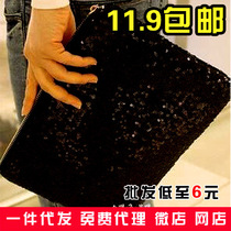 Fashion women's bag new Korean fashion bag women's temperament holding dinner bag casual Joker sequin wallet handbag