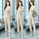 Professional suit suit female 2022 summer new fashion temperament goddess fan age reduction thin section casual pants two-piece set