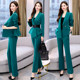 Light mature professional suit women's 2023 spring and autumn new fashion temperament goddess model slim waist and thin suit two-piece suit